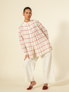 Sage Blush Leno Pleated Shirt