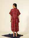 Broken Check Waist Pleat Dress