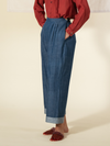 Khadi Denim Cuffed Trousers