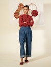 Khadi Denim Cuffed Trousers