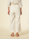 Chalk Leno Straight Pants