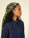 Indigo Monet Stitch A-line Shirt