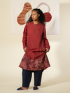 Paprika Monet Stitch A-line Tunic