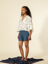 Knot Curves Crop Kimono