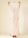Sage Blush Checks Stole