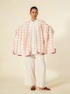 Sage Blush Checks Stole