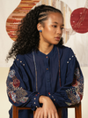 Indigo Single Pleat Disc