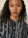 Ajrak Stripe Kimono Shirt