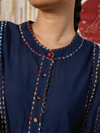 Indigo Monet Stitch A-line Tunic