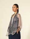Stone Orbs Organza Kimono