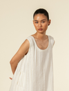 Chalk Leno A-line Dress