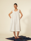 Chalk Leno A-line Dress