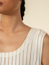 Chalk Leno A-line Dress