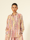 Cherry Blossom Pleated Shirt