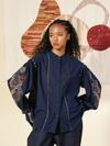 Indigo Single Pleat Disc