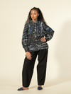Ajrak Stripe Balloon Shirt