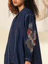 Indigo Single Pleat Disc