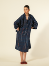 Ajrak Indigo Kimono Jacket