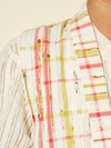 Sage Pink Checks Half Jacket