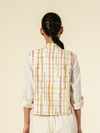 Sage Pink Checks Half Jacket