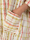Sage Blush Checks Kimono Shirt