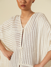 Chalk Leno Kaftan Overlay