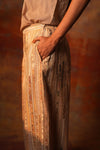 Beige Gota Woven Pants