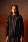 Black Gota Woven Cape