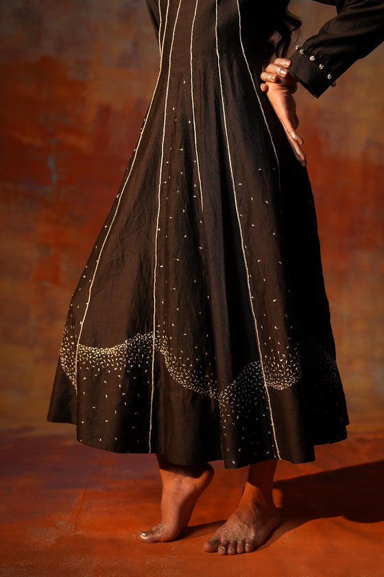 Constellation Dress Black Gota