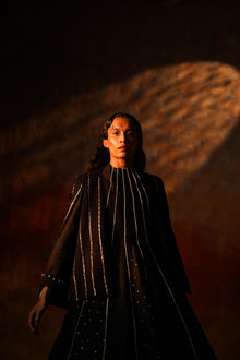  Black Gota Woven Cape