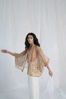  Organza Embroidered Kimono