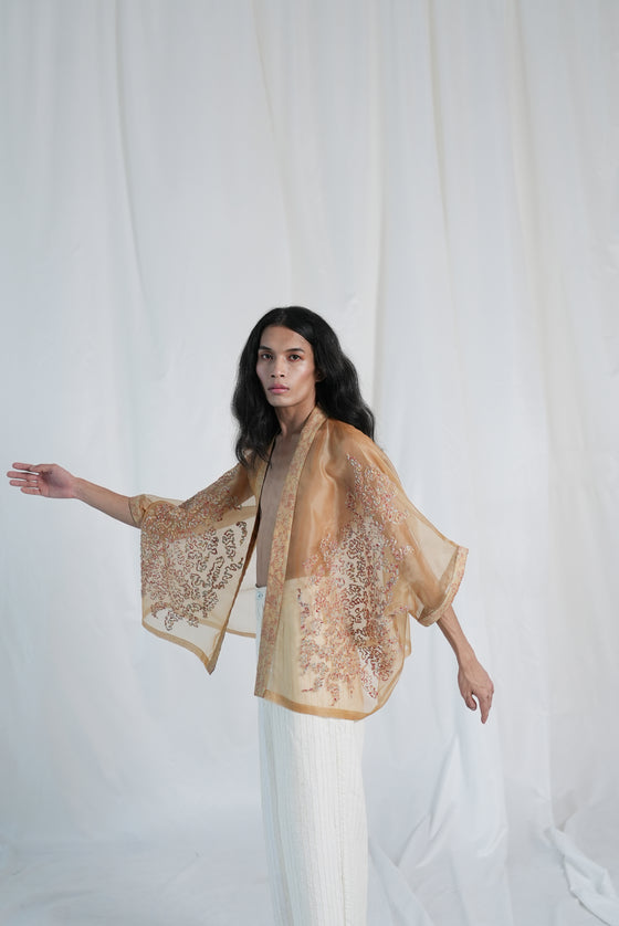 Organza Embroidered Kimono