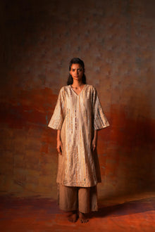  Side Pleat Tunic Beige