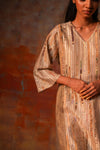 Side Pleat Tunic Beige