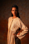 Panelled Jacket Beige Woven