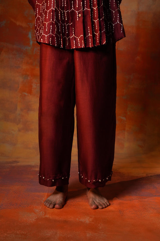 Knot Pants Red