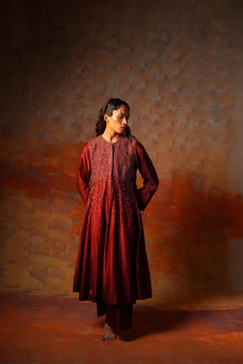  Panelled Jacket Gota Emb Red