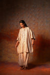 Kimono Tunic Beige Gota Woven
