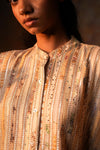 Kimono Tunic Beige Gota Woven