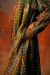 A-line Jacket Green Woven