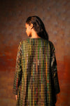 A-line Jacket Green Woven