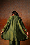 Swing Tunic Check Emb Green