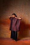Kimono Tunic Purple Woven