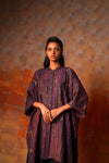 Kimono Tunic Purple Woven