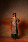 Side Pleat Tunic Green