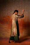 Side Pleat Tunic Green