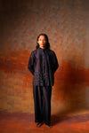 Pleated Shirt Gota Emb Indigo