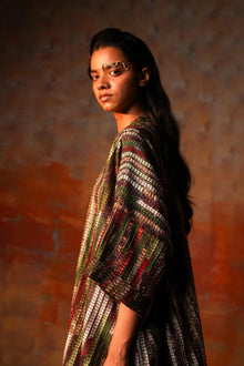  Kimono Tunic Woven Green Gota