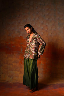  Chevron Jacket Green Gota