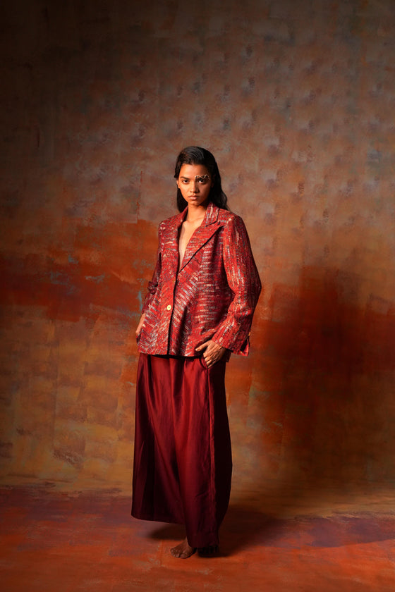 Flared Pants Red